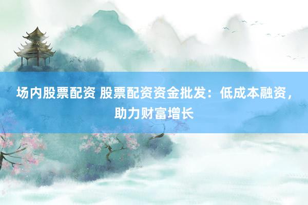 場內(nèi)股票配資 股票配資資金批發(fā)：低成本融資，助力財富增長