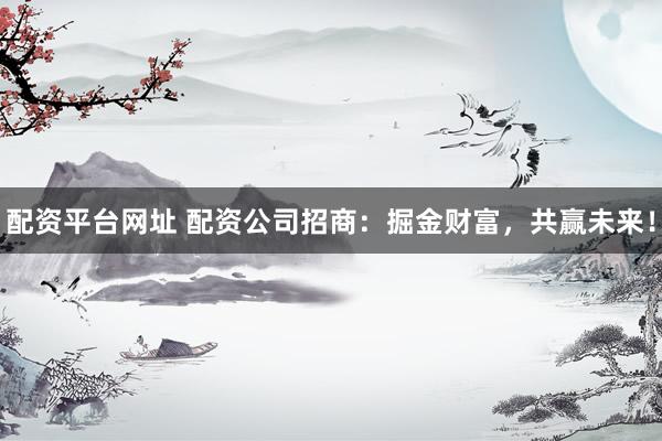 配資平臺(tái)網(wǎng)址 配資公司招商：掘金財(cái)富，共贏未來！