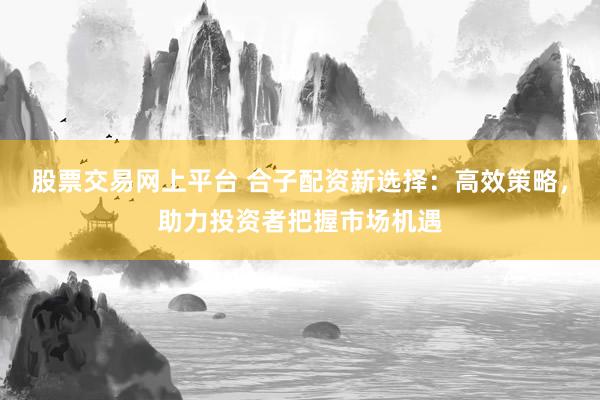股票交易網(wǎng)上平臺 合子配資新選擇：高效策略，助力投資者把握市場機(jī)遇