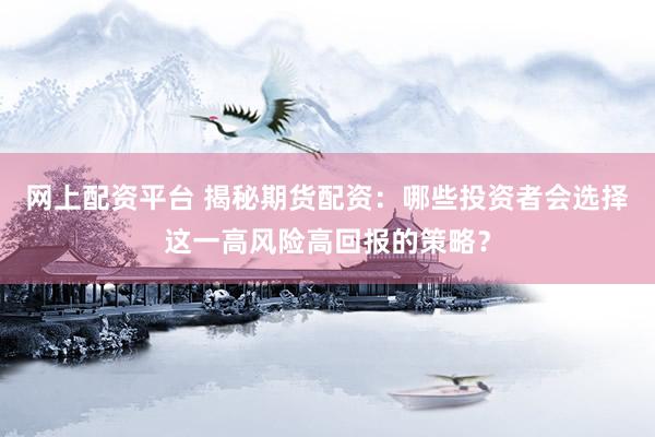 網(wǎng)上配資平臺 揭秘期貨配資：哪些投資者會選擇這一高風險高回報的策略？