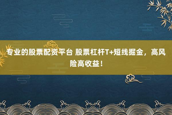 專(zhuān)業(yè)的股票配資平臺(tái) 股票杠桿T+短線掘金，高風(fēng)險(xiǎn)高收益！