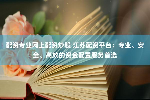 配資專業(yè)網(wǎng)上配資炒股 江蘇配資平臺(tái)：專業(yè)、安全、高效的資金配置服務(wù)首選